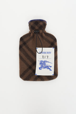 Burberry Brown Plaid Hot Water Pouch