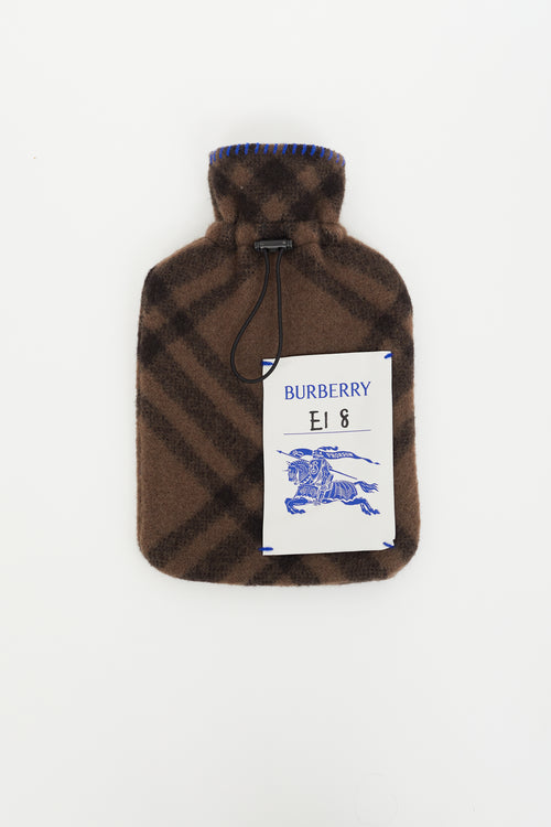 Burberry Brown Plaid Hot Water Pouch