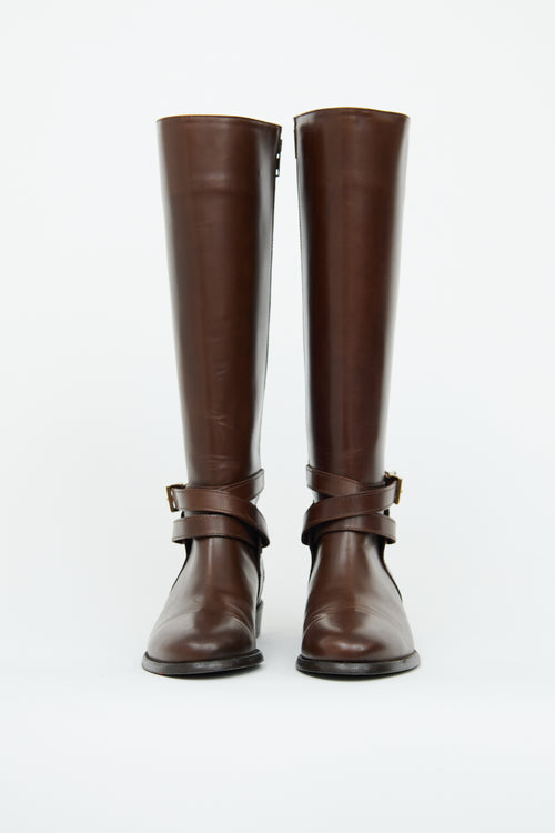 Burberry Brown Adelaide Riding Boot