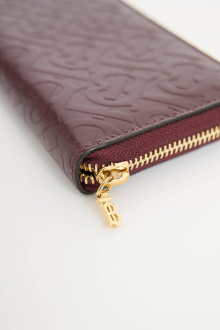 Burberry TB Monogram Zip Wallet