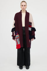 Burberry Fringe Knit Cardigan