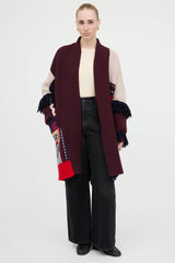 Burberry Fringe Knit Cardigan