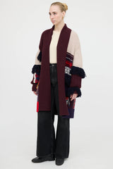 Burberry Fringe Knit Cardigan