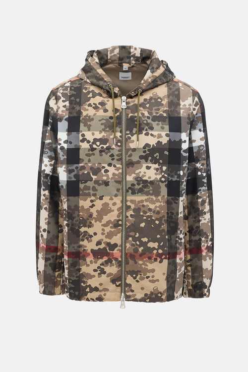 Burberry Camo Check Windbreaker Jacket