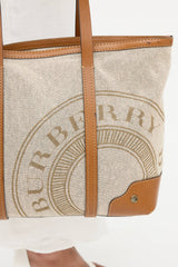 Burberry Patterson Canvas Logo Tote