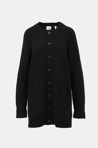 Burberry Cashmere Patch Pocket Cardigan
