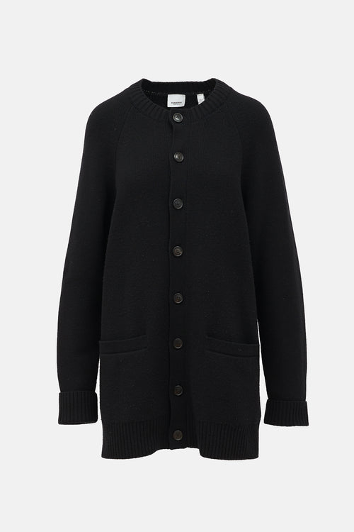 Burberry Cashmere Patch Pocket Cardigan