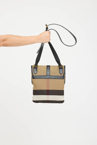 Burberry Canvas Check Messenger Bag
