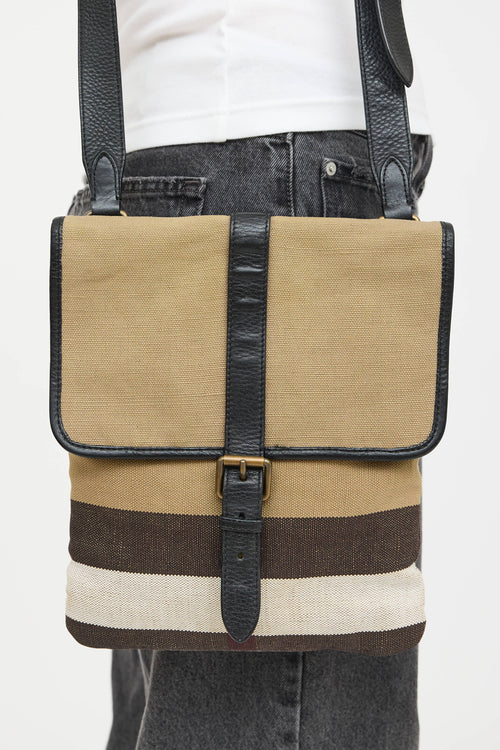 Burberry Canvas Check Messenger Bag