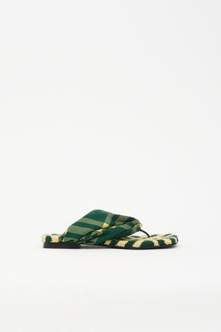 Burberry Check Pool Flat Sandal