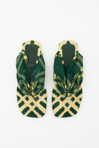 Burberry Check Pool Flat Sandal