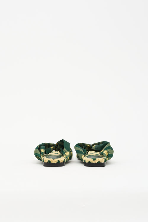 Burberry Check Pool Flat Sandal