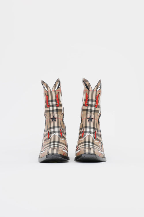 Burberry Check Matlock Cowboy Boot