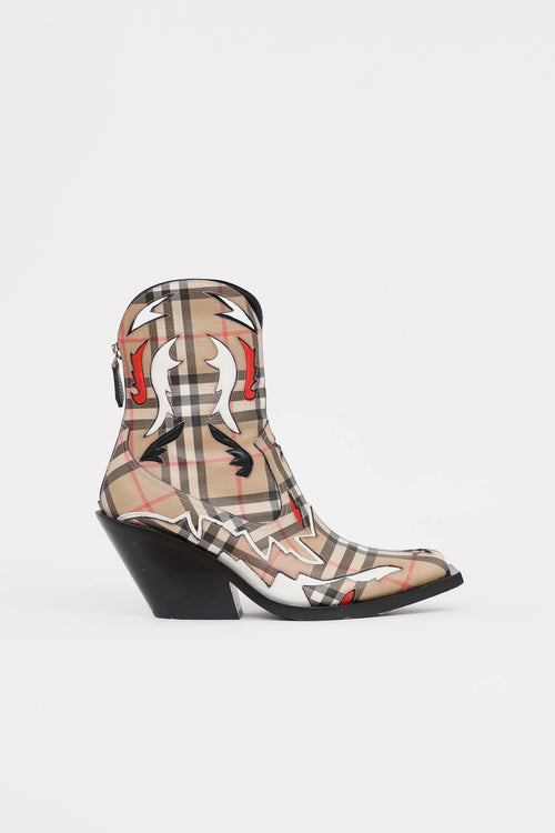 Burberry Check Matlock Cowboy Boot
