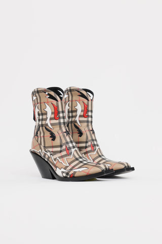 Burberry Check Matlock Cowboy Boot
