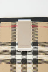 Burberry Check Clip Card Holder
