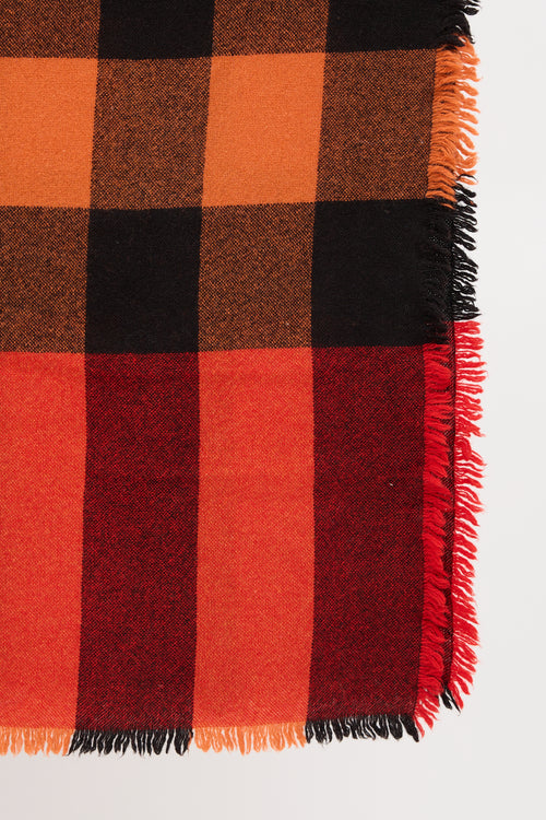 Burberry Check Fringe Scarf
