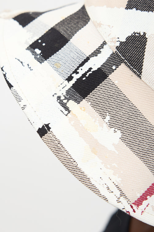 Burberry Painted Check Bucket Hat