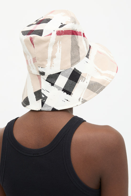 Burberry Painted Check Bucket Hat