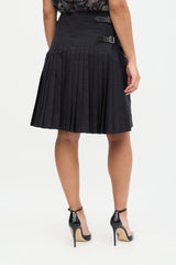 Burberry Check Pleated Skirt