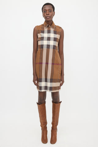 Burberry Check Wrap Dress