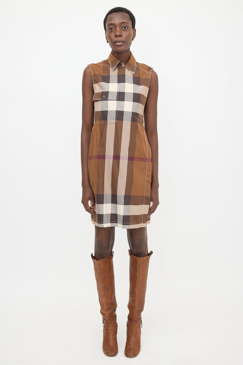 Burberry Check Wrap Dress