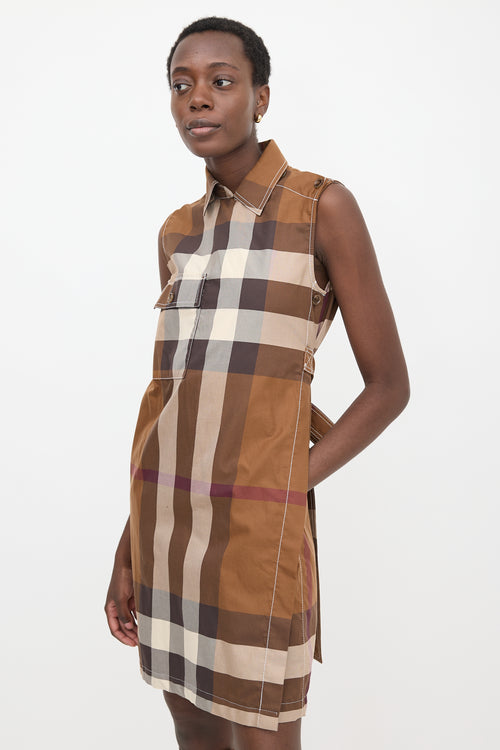 Burberry Check Wrap Dress