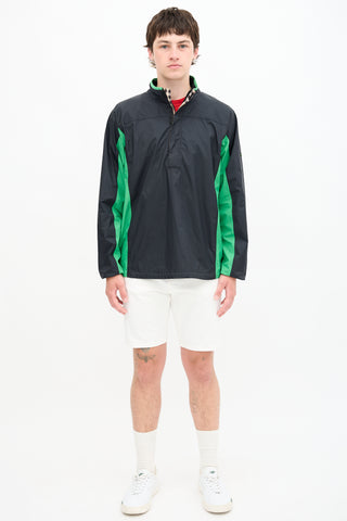 Burberry Colour Block Quarter Zip Jacket