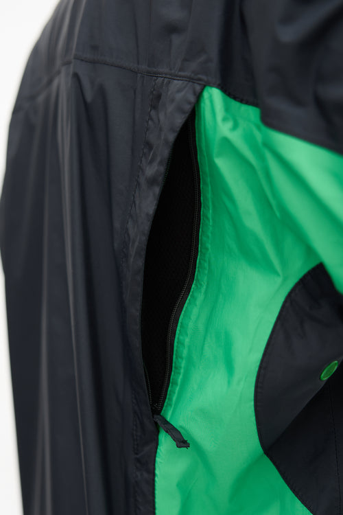 Burberry Colour Block Quarter Zip Jacket