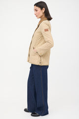 Burberry Corduroy Collar Quilted  Jacket