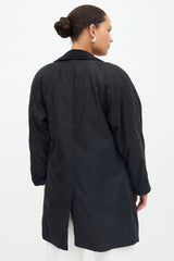 Burberry Corduroy Trimmed Car Coat