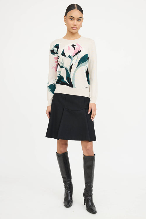 Burberry Wool Floral Sweater
