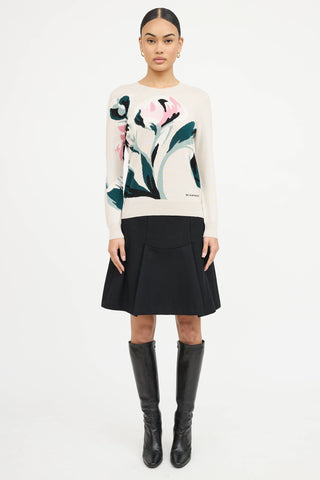 Burberry Wool Floral Sweater