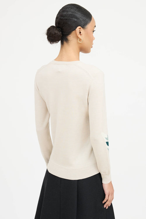 Burberry Wool Floral Sweater