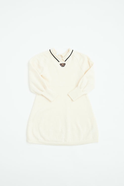 Burberry Kids Wool Knit Shirt Dress