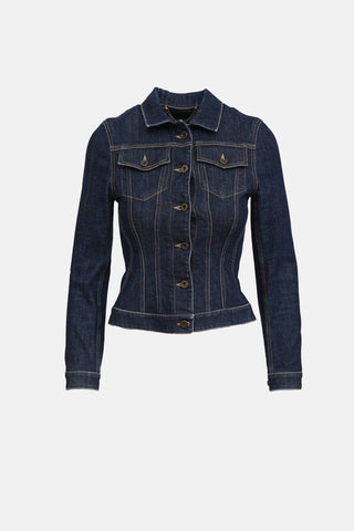 Burberry Dark Wash Denim Jacket