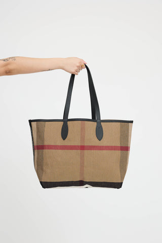 Burberry Reversible Doodle Check Bag