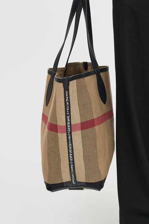 Burberry Reversible Doodle Check Bag