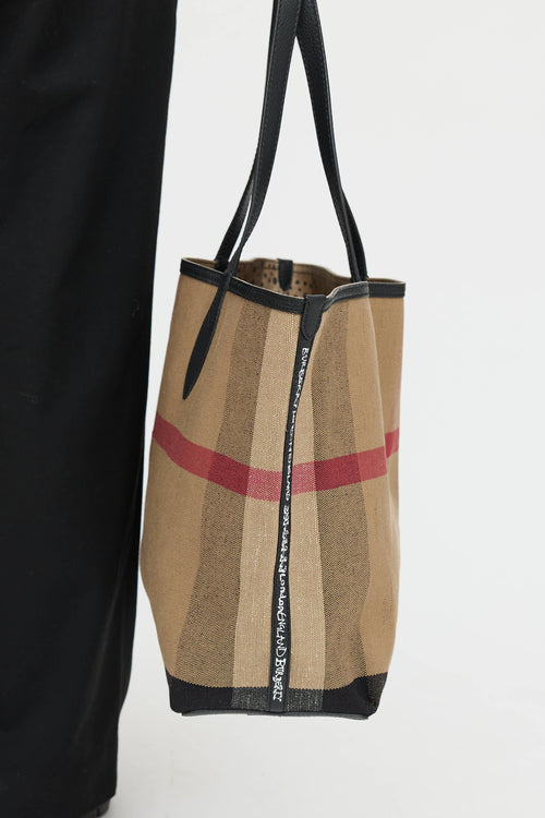 Burberry Reversible Doodle Check Bag