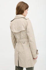 Burberry Double Breasted Trench Coat