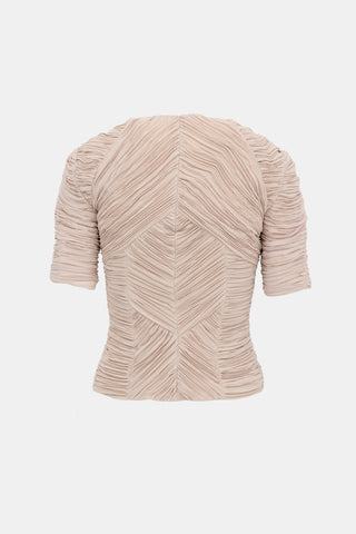 Burberry FW 2010 Gathered Zip Shirt