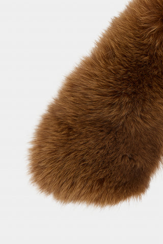 Burberry Fur Collar Scarf