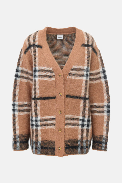 Burberry Fuzzy Check Cardigan