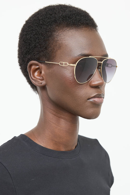 Burberry B3128 Carmen Aviator Sunglasses