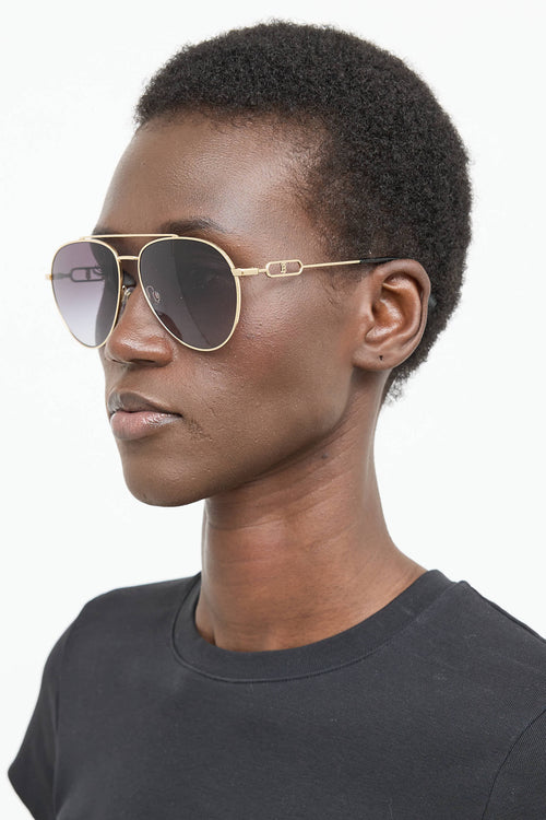 Burberry B3128 Carmen Aviator Sunglasses