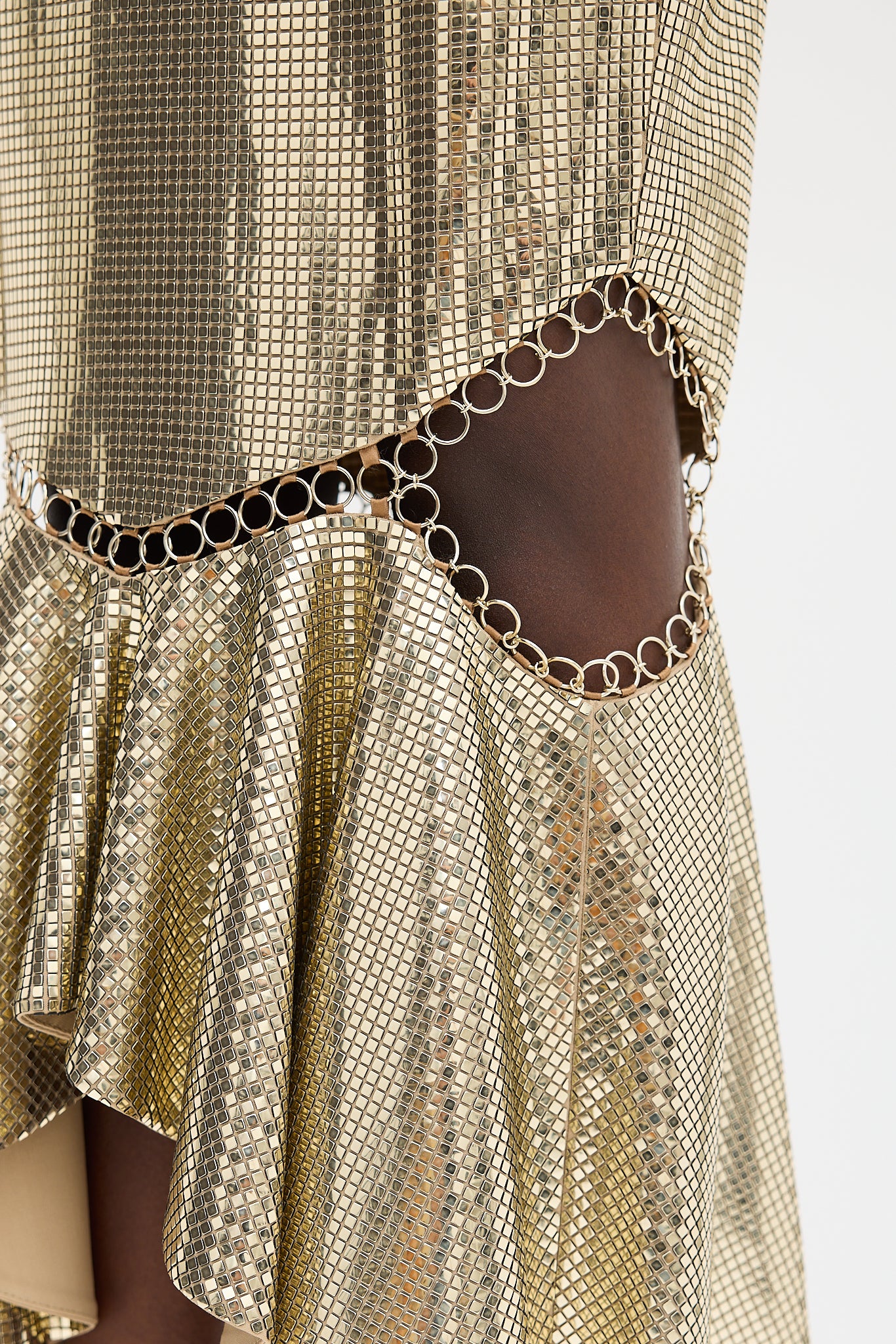 burberry gold sequin dress Corrine Sequin Cut-out Maxi Dress