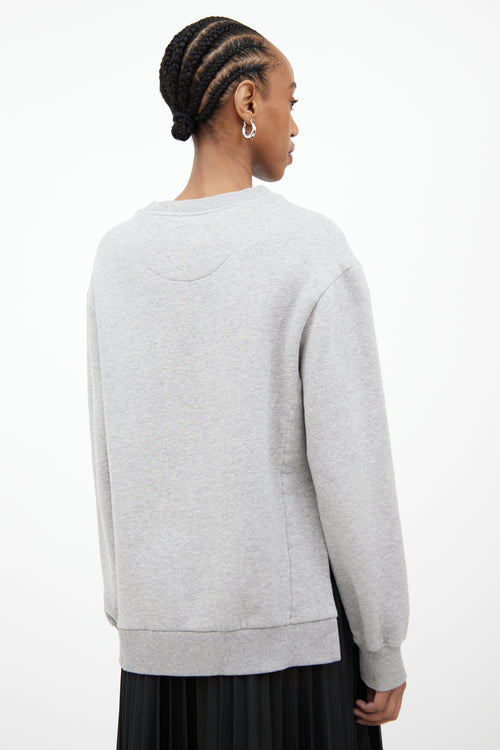 Burberry Light Grey & Multi Mente Beast Sweatshirt