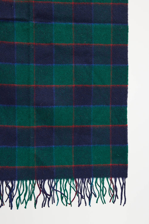 BurberryCashmere Check Scarf