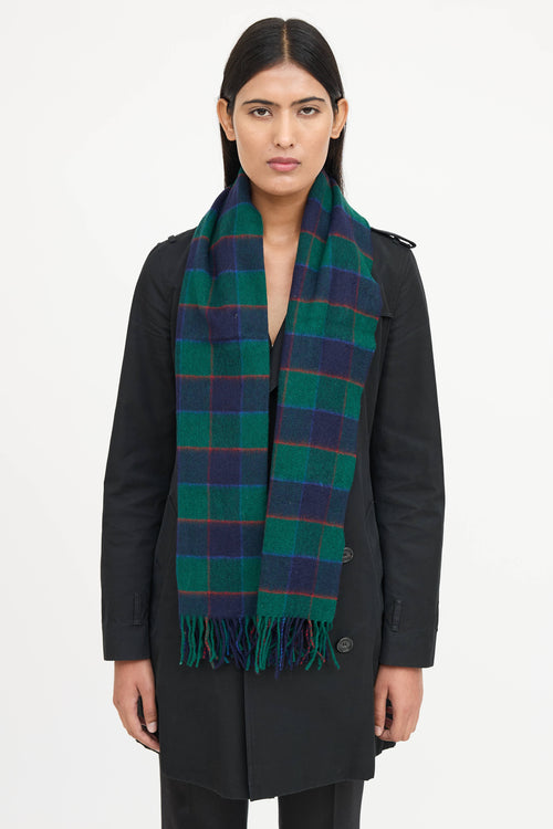 BurberryCashmere Check Scarf