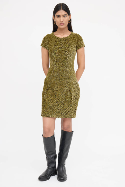 Burberry Textured Velvet  Dress